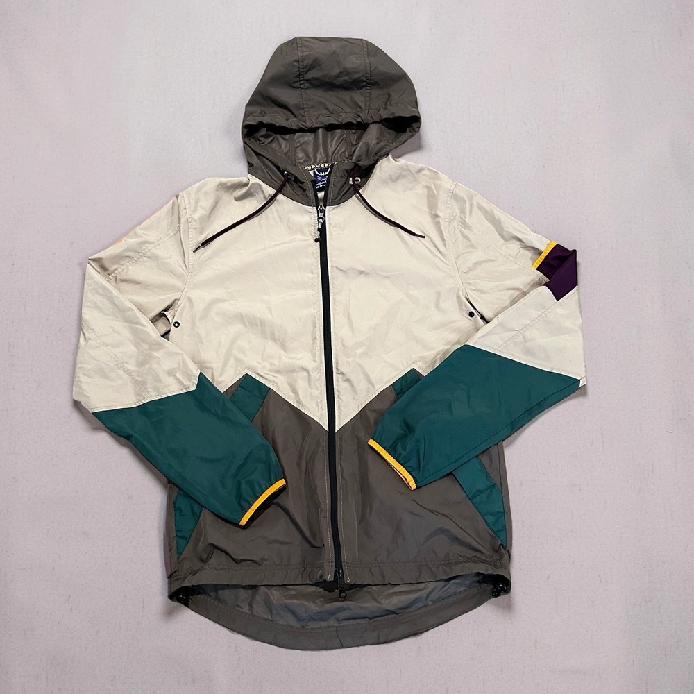 Without Walls Urban Outfitters Windbreaker Jacket XS Colorblock Hooded Gorpcore